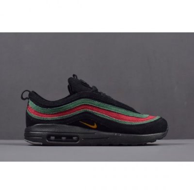 Nike Air Max 1/97 Vf Sw Siyah / Yeşil / Kırmızı Koşu Ayakkabısı Türkiye - 970QGWFE